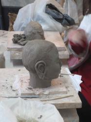 Sculpture tête de boudha